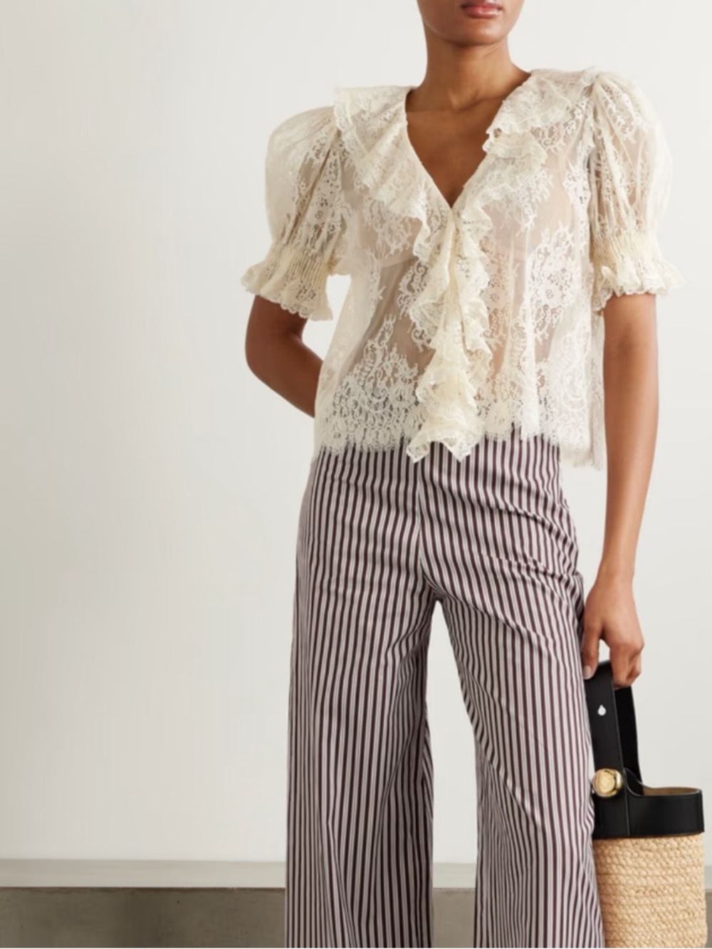 Doen Henri lace top in sea salt - Picture 3 of 10